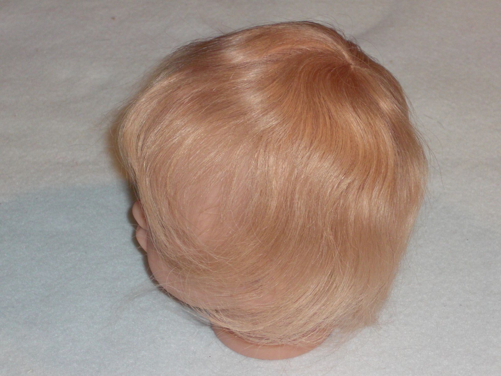 Echthaarperücke auf Gaze rot- blond